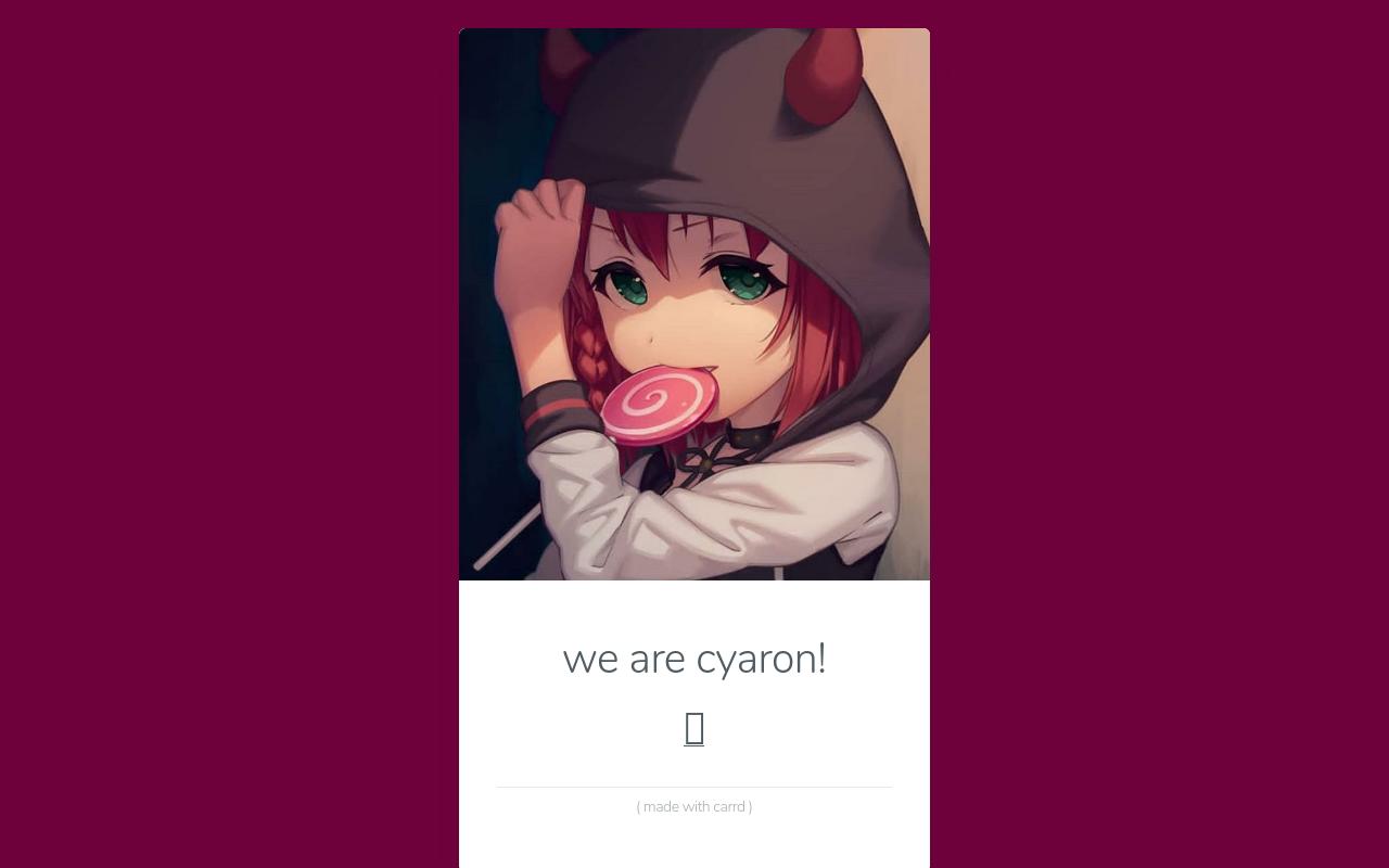 Carrd profile picture for @uda